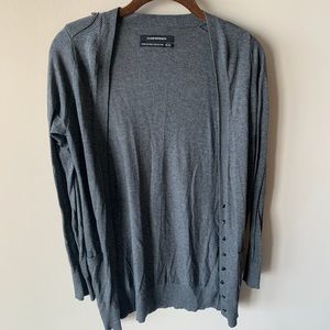 Gray cardigan